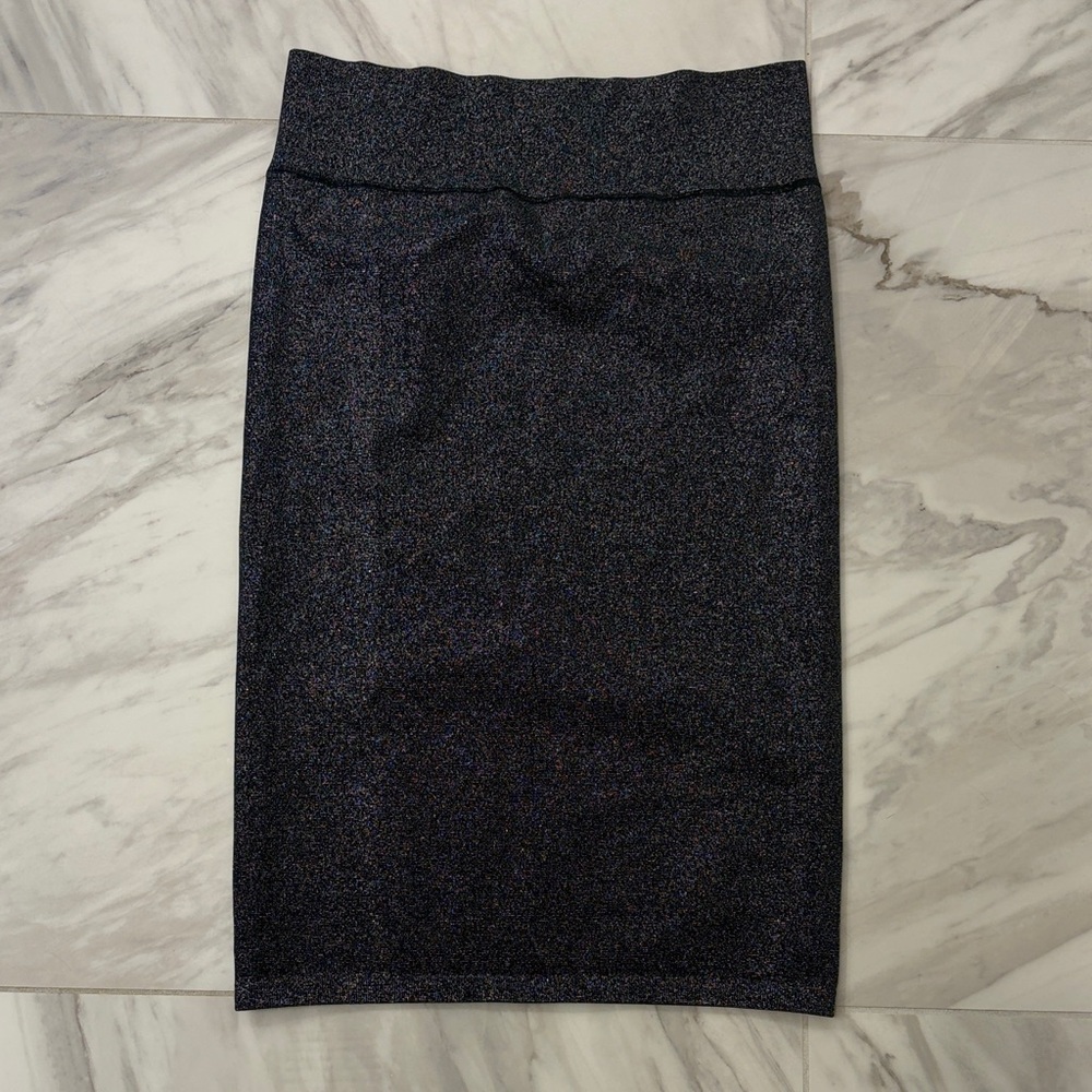Aerie Shimmering Midnight Pencil stretch skirt